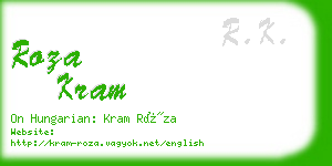 roza kram business card